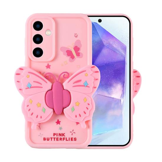 Galaxy Uyumlu A35 Kılıf Kamera Korumalı Figür Tasarımlı Zore Kapya Kapak
