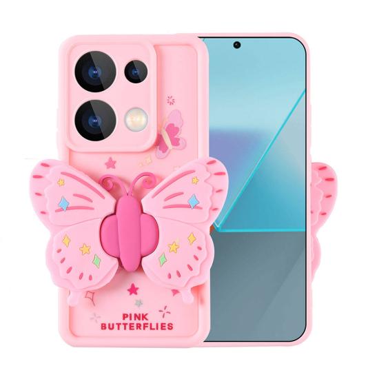 Xiaomi Uyumlu  Redmi Note 13 Pro 4G Kılıf Kamera Korumalı Figür Tasarımlı Zore Kapya Kapak