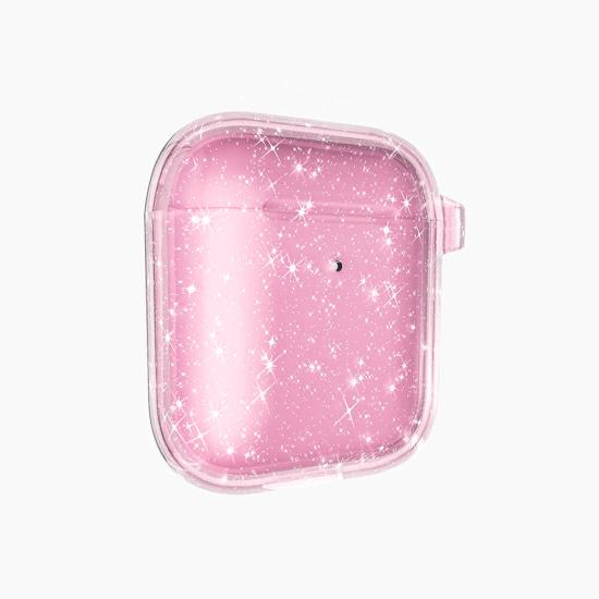 Airpods Uyumlu Zore Allstar Airbag 32 Parlayan Simli Saydam Renkli Kılıf