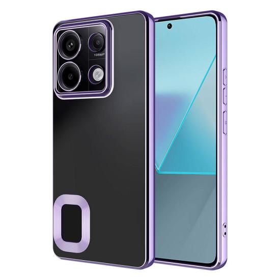 Xiaomi Uyumlu  Redmi Note 13 4G Kılıf Kamera Korumalı Logo Gösteren Zore Omega Kapak