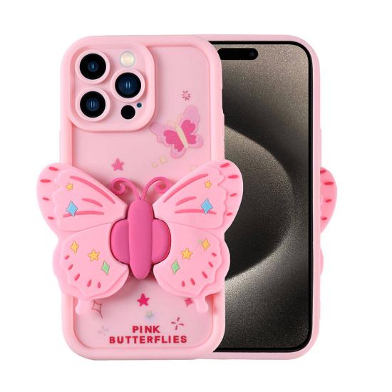 iPhone Uyumlu 15 Pro Kılıf Kamera Korumalı Figür Tasarımlı Zore Kapya Kapak