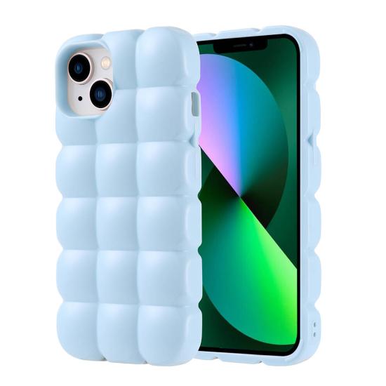 iPhone Uyumlu 14 Kılıf Parlak Esnek Silikon Zore Dom Dom Kapak