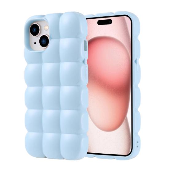 iPhone Uyumlu 15 Kılıf Parlak Esnek Silikon Zore Dom Dom Kapak