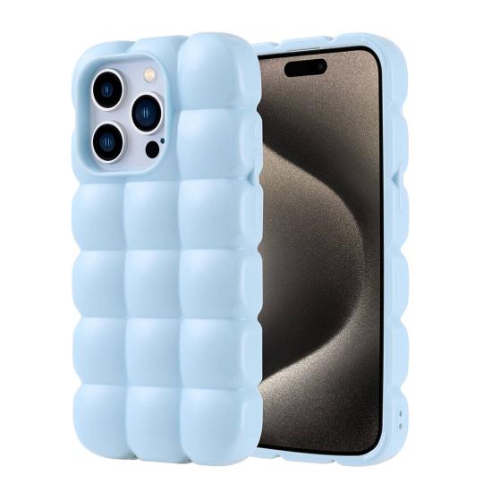 iPhone Uyumlu 15 Pro Kılıf Parlak Esnek Silikon Zore Dom Dom Kapak