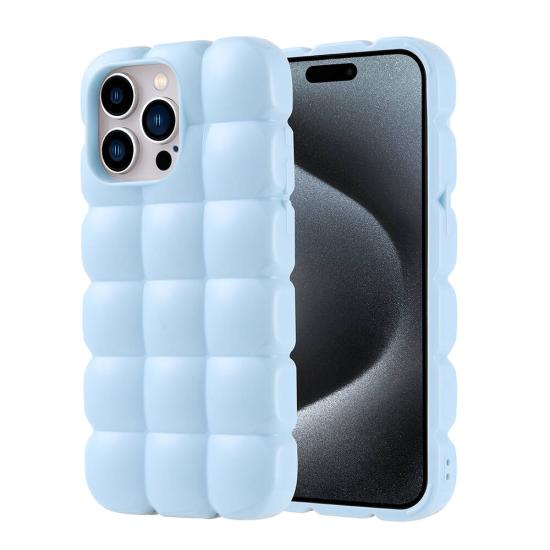 iPhone Uyumlu 15 Pro Max Kılıf Parlak Esnek Silikon Zore Dom Dom Kapak