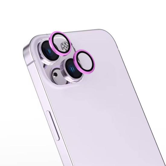 iPhone Uyumlu 16 Plus Zore Safir CL-15 Parmak İzi Bırakmayan Anti-Reflective Kamera Lens Koruyucu