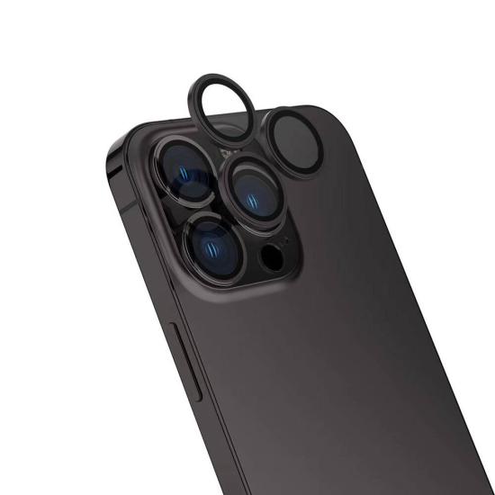 iPhone Uyumlu 16 Pro Zore Safir CL-15 Parmak İzi Bırakmayan Anti-Reflective Kamera Lens Koruyucu
