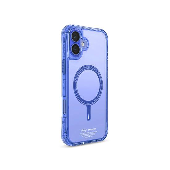 iPhone Uyumlu 16 Kılıf M-safe Şarj Özellikli Şeffaf Airbag Tasarımlı Skinarma Saido Kapak