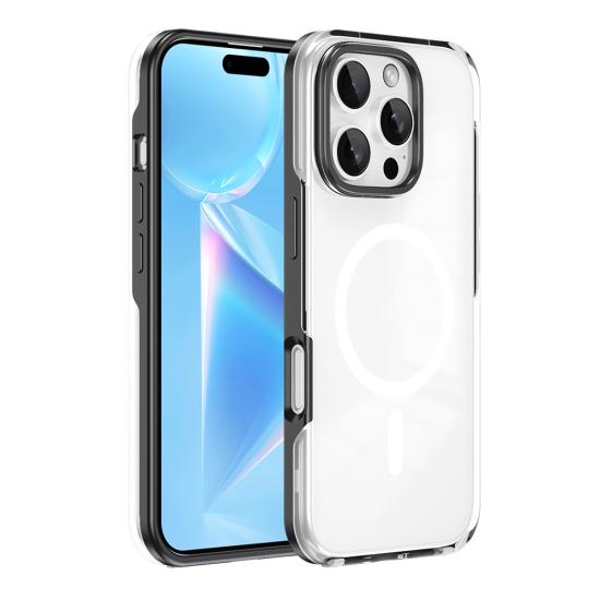 iPhone Uyumlu 16 Pro Max Kılıf M-safe Şarj Özellikli Çıkarılabilir Arka Yüzeyli Zore Polar Kapak