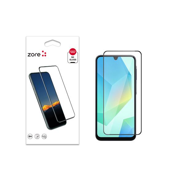 Galaxy Uyumlu A16 Zore Kenarları Kırılmaya Dayanıklı Cam Ekran Koruyucu