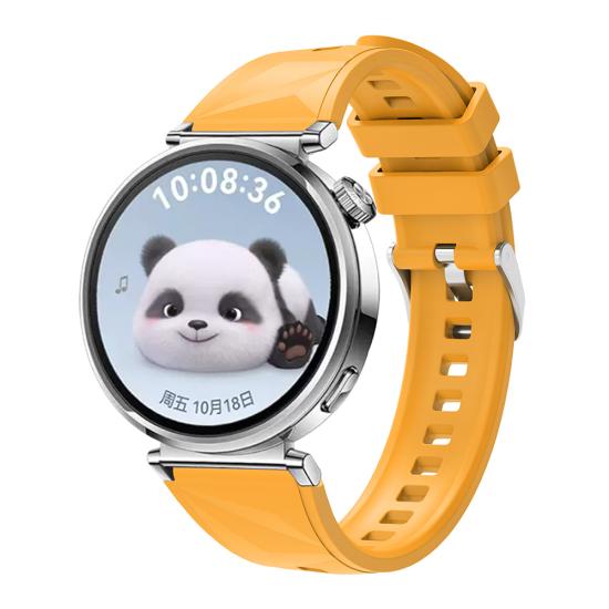 Huawei Uyumlu GT4 41mm Zore KRD-129 18mm Silikon Kordon Strap Kayış