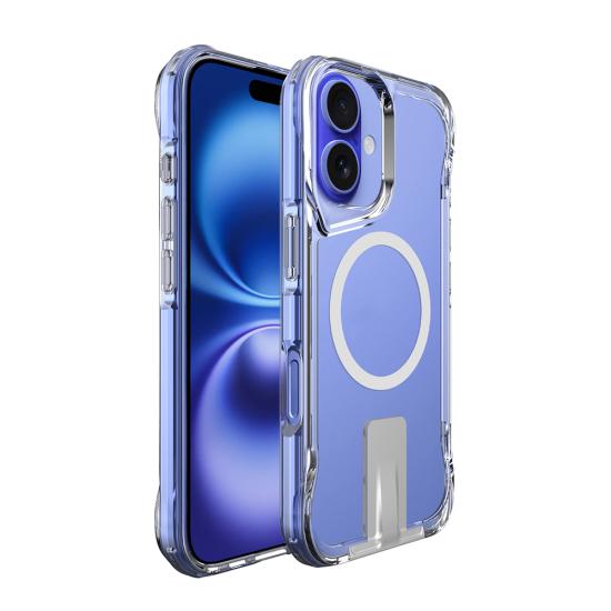 iPhone Uyumlu 16 Kılıf M-safe Şarj Özellikli Zore T-Max Standlı Kapak