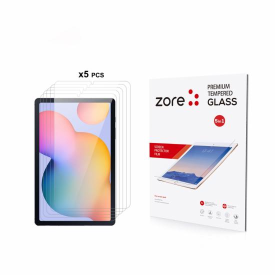 Galaxy Uyumlu Tab S6 Lite P610 Zore 5in1 Tablet Temperli Cam Ekran Koruyucu