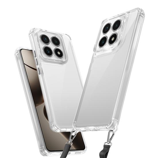 Xiaomi Uyumlu  14T Kılıf Airbagli Takılabilir Askı Aparatlı Zore Snap Silikon Kapak