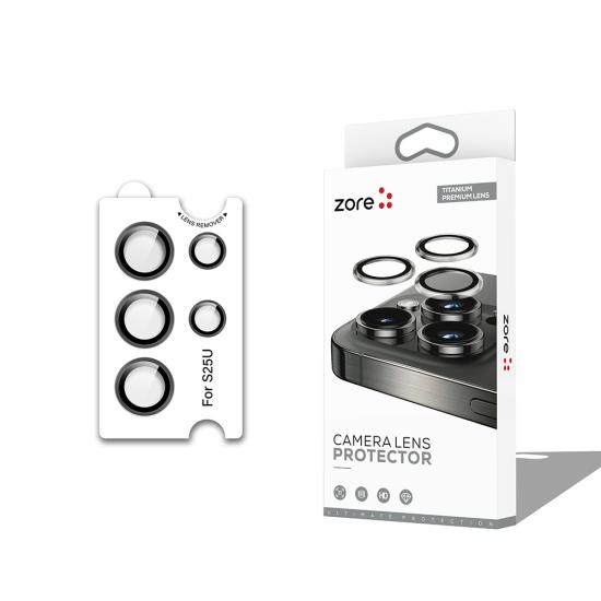 Galaxy Uyumlu S25 Ultra Zore CL-12 Premium Safir Parmak İzi Bırakmayan Anti-Reflective Kamera Lens Koruyucu