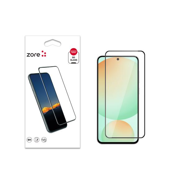 Galaxy Uyumlu S24 FE Zore Kenarları Kırılmaya Dayanıklı Cam Ekran Koruyucu