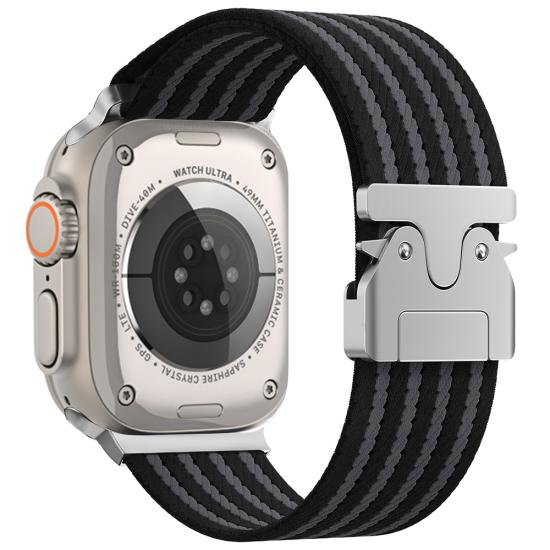 Watch Ultra 49mm Zore KRD-133 Naylon Kumaş Hasır Örgülü Kordon