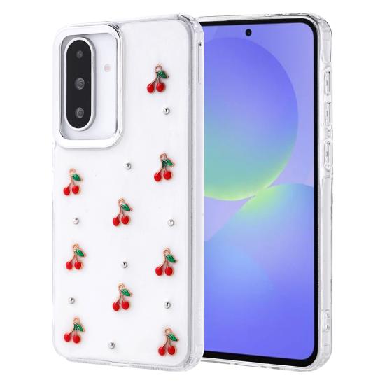 Galaxy Uyumlu A36 Kılıf Airbag Tasarımlı Simli Şeffaf Zore Kutup Kapak