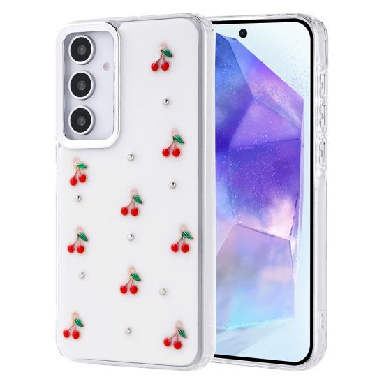 Galaxy Uyumlu A35 Kılıf Airbag Tasarımlı Simli Şeffaf Zore Kutup Kapak