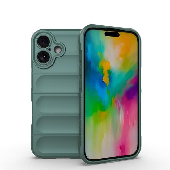iPhone Uyumlu 16 Kılıf Esnek TPU Oyuklu Arka Yüzey Tasarımlı Zore Etnik Silikon Kapak
