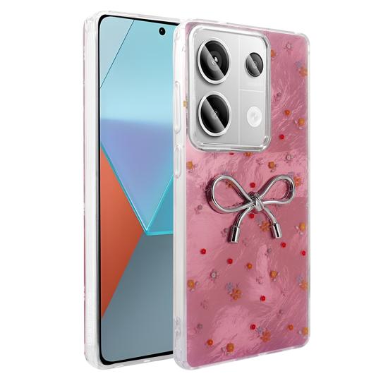 Xiaomi Uyumlu  Redmi Note 13 Pro 4G Kılıf Kamera Korumalı Figürlü Zore Ponti Silikon Kapak