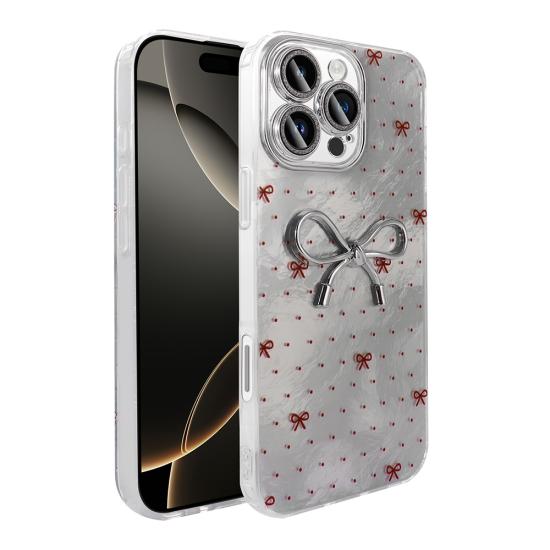 iPhone Uyumlu 16 Pro Kılıf Kamera Korumalı Figürlü Zore Ponti Silikon Kapak