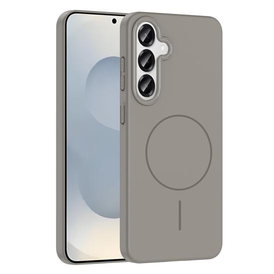 Galaxy Uyumlu S25 Kılıf M-safe Şarj Özellikli Zore Ruby Sert Kapak