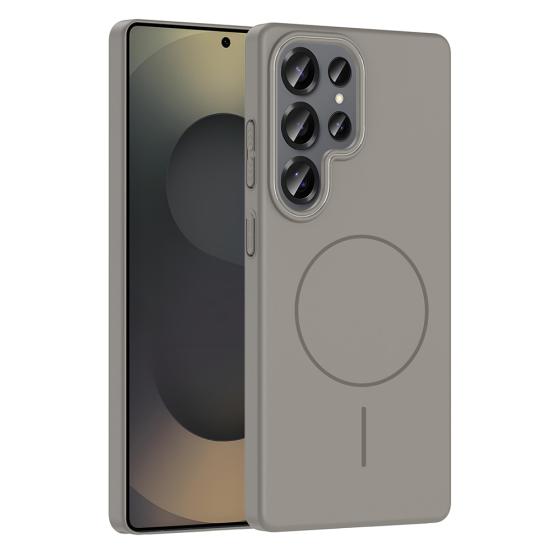 Galaxy Uyumlu S25 Ultra Kılıf M-safe Şarj Özellikli Zore Ruby Sert Kapak