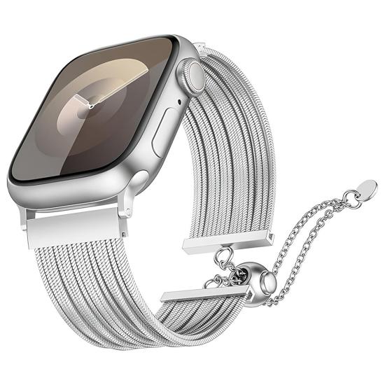 Watch Ultra 49mm Zore KRD-137 Metal Hasır Kordon