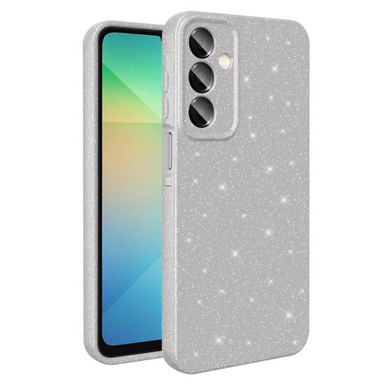 Galaxy Uyumlu A16 Kılıf Kamera Korumalı Simli Lüks Zore Koton Kapak