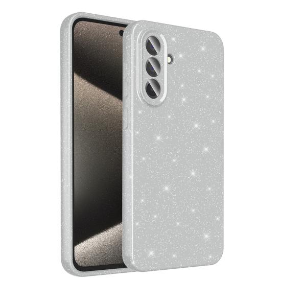 Galaxy Uyumlu A56 Kılıf Kamera Korumalı Simli Lüks Zore Koton Kapak