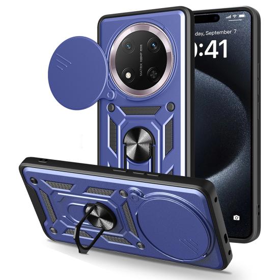 Honor X9C Kılıf Magnetik Standlı Kamera Korumalı Zore Sürgülü Vega Kapak