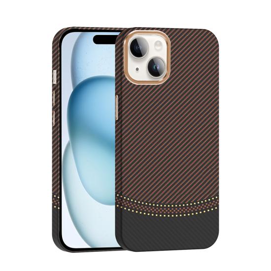 iPhone Uyumlu 14 Kılıf M-safe Şarj Özellikli Karbon Fiber Görünümlü Zore Gros Kapak