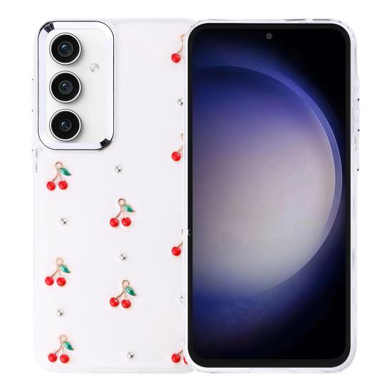 Galaxy Uyumlu S23 FE Kılıf Airbag Tasarımlı Simli Şeffaf Zore Kutup Kapak