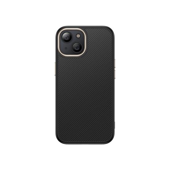 iPhone Uyumlu 15 Kılıf M-safe Şarj Özellikli Karbon Fiber Görünümlü Zore Antina Kapak
