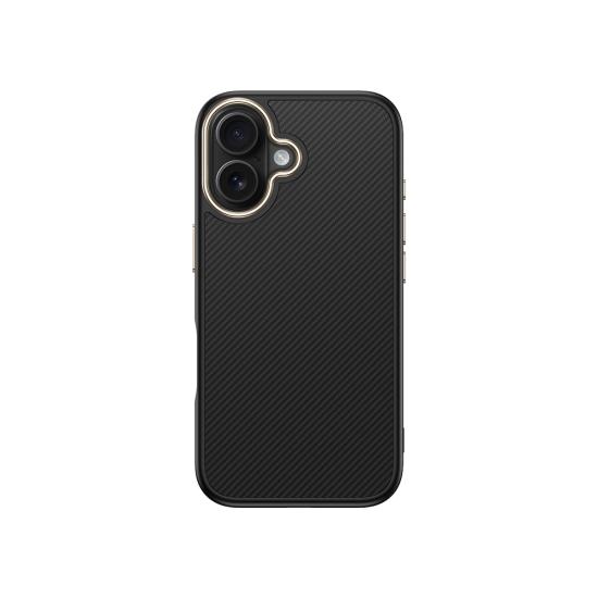 iPhone Uyumlu 16 Plus Kılıf M-safe Şarj Özellikli Karbon Fiber Görünümlü Zore Antina Kapak