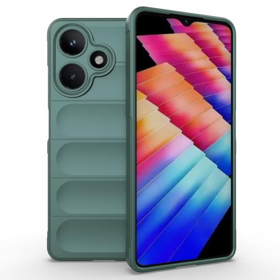 İnfinix Hot 30 Kılıf Esnek TPU Oyuklu Arka Yüzey Tasarımlı Zore Etnik Silikon Kapak