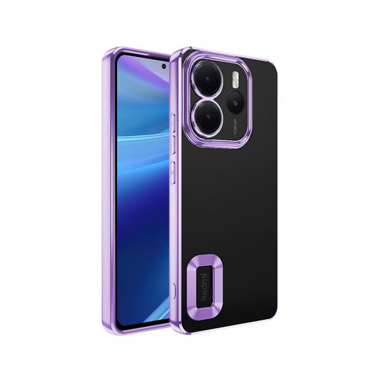 Xiaomi Uyumlu  Redmi Note 14 4G Kılıf Kamera Korumalı Logo Gösteren Zore Omega Kapak