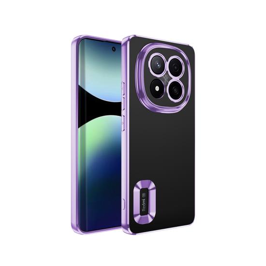 Xiaomi Uyumlu  Redmi Note 14 Pro Plus Kılıf Kamera Korumalı Logo Gösteren Zore Omega Kapak