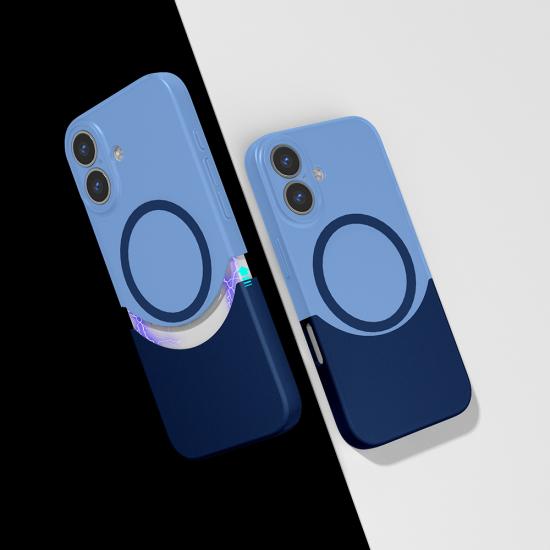 iPhone Uyumlu 16 Kılıf M-Safe Şarj Özellikli Mıknatıslı Zore Duble Kapak