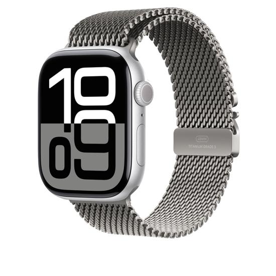 Watch 10 46mm Zore KRD-100 Titanyum Hasır Kordon