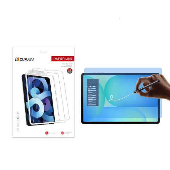 Galaxy Uyumlu Tab S10 FE Plus Kağıt Hisli Mat Davin Kağıt Dokulu Tablet Ekran Koruyucu