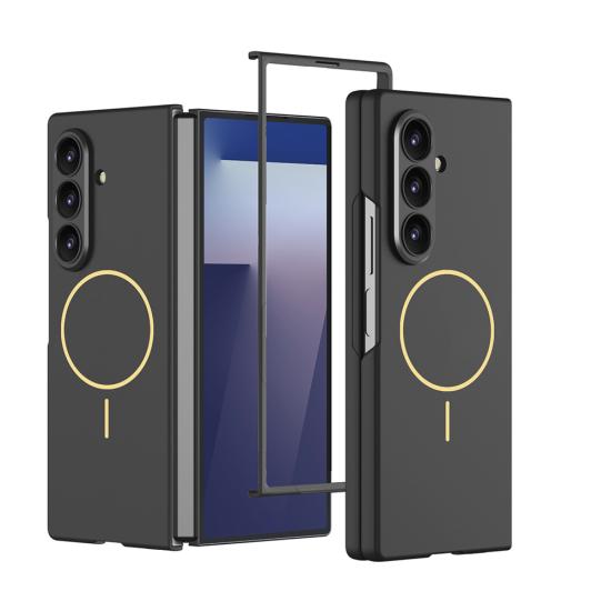 Galaxy Uyumlu Z Fold 7 Kılıf Wireless Şarj Özellikli Zore Kıpta M-safe Kapak