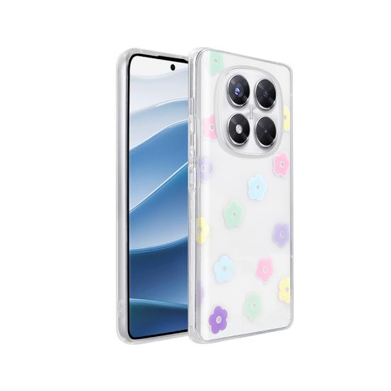 Xiaomi Uyumlu  Redmi Note 14 Pro 4G Kılıf Şeffaf Figürlü Zore Folk Sert Kapak