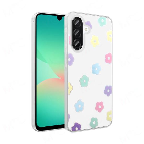 Galaxy Uyumlu A26 Kılıf Şeffaf Figürlü Zore Folk Sert Kapak