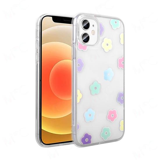 iPhone Uyumlu 11 Kılıf Şeffaf Figürlü Zore Folk Sert Kapak