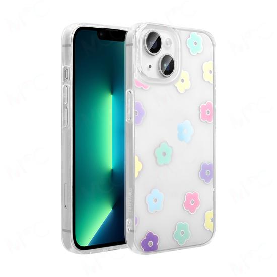iPhone Uyumlu 14 Kılıf Şeffaf Figürlü Zore Folk Sert Kapak