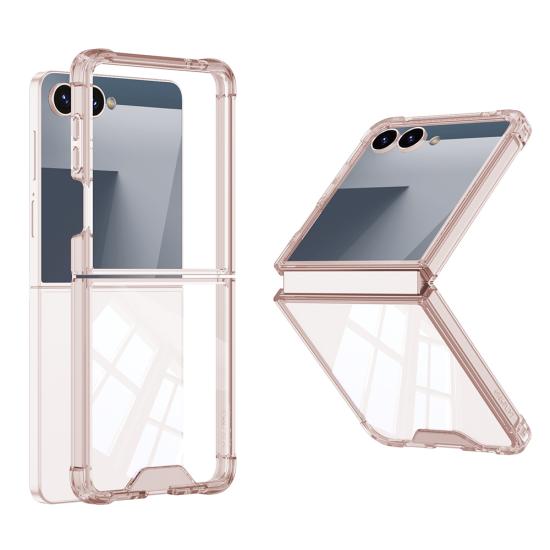 Galaxy Uyumlu Z Flip 7 Kılıf Zore Full Camlı Kıpta Kapak