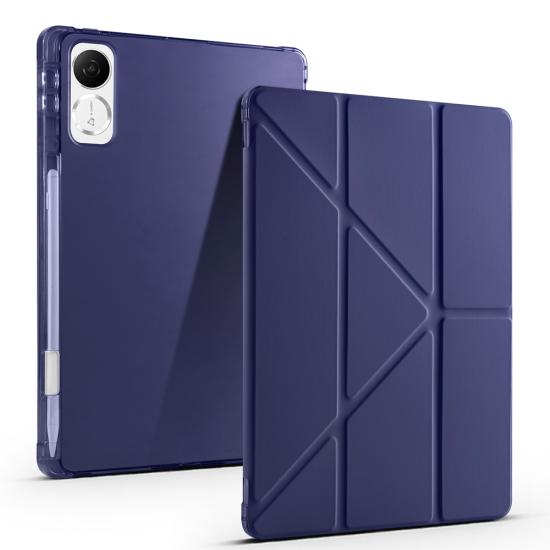 Honor Pad V9 Kılıf Zore Tri Folding Kalem Bölmeli Standlı Kılıf