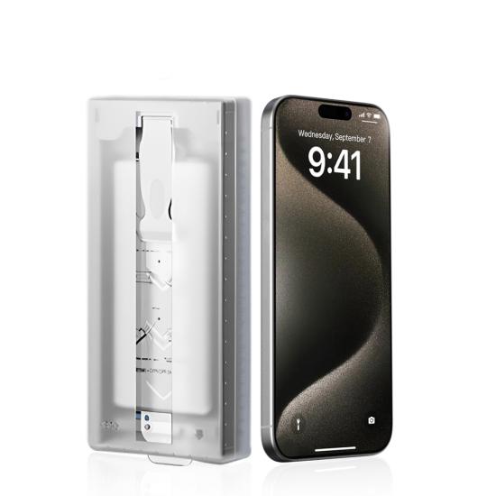 iPhone Uyumlu 13 Zore 3D Oliv HD Temperli Cam Ekran Koruyucu + Kolay Uygulama Aparatı